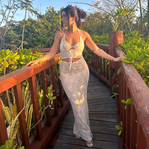 Tiger Mist - Shania Dress White - Picture 4 of 4